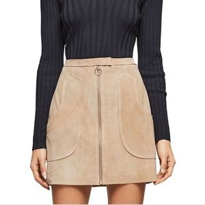 Reiss Keaton Suede Skirt